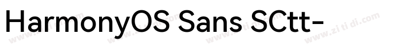 HarmonyOS Sans SCtt字体转换